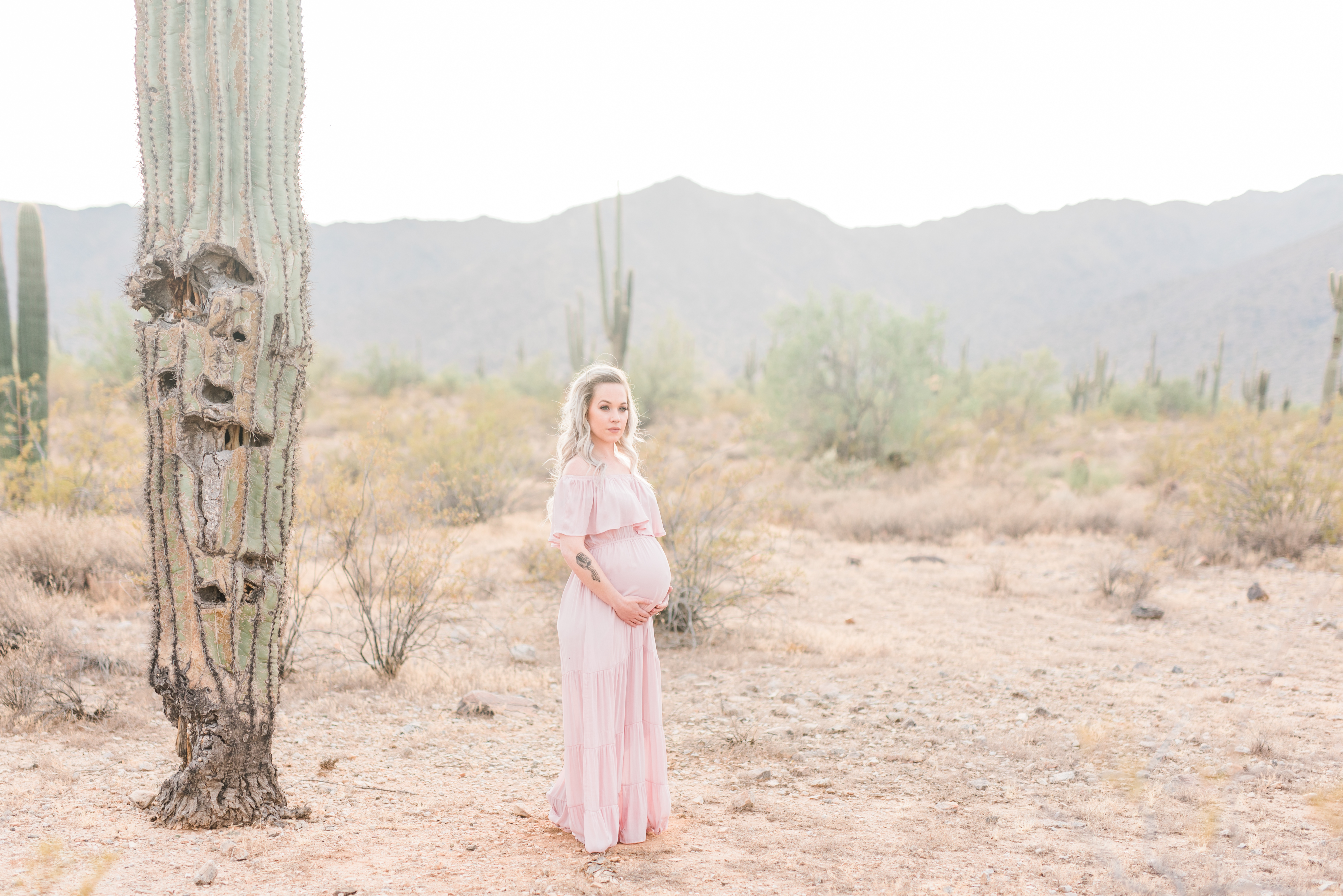 maternity photography at the white tank mountains, arizona